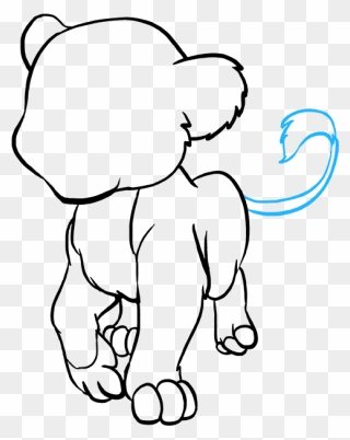 How To Draw A Baby Lion "onerror='this.onerror=null; this.remove();' XYZ="data - Baby Lion Drawing Clipart